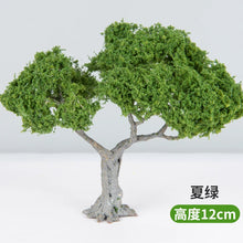 Load image into Gallery viewer, 10/12/15cm Miniature Summer Green Tree Wire Model Train Railway Accessories Fairy Garden Landscape Terrarium Diorama Craft Supplies
