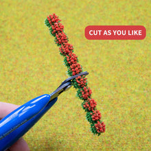 Load image into Gallery viewer, Self-Adhesive Miniature Flower Grass Tuft Model Train Railway Accessories DIY Scenery Landscape Dollhouse Terrarium Diorama Craft Supplies
