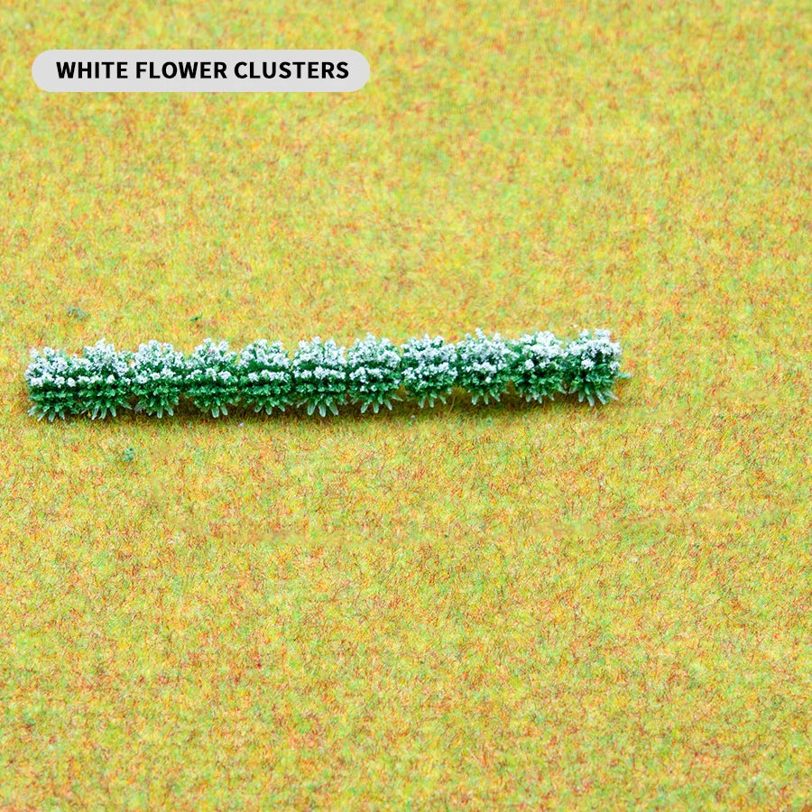 Self-Adhesive Miniature Flower Grass Tuft Model Train Railway Accessories DIY Scenery Landscape Dollhouse Terrarium Diorama Craft Supplies