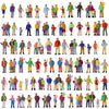 100pcs Miniature Standing People Figures 1:87 Scale for Model Railway Diorama Craft Supplies