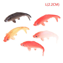 Load image into Gallery viewer, 5 pcs Miniature Tiny Carp Fish Figure Model DIY Scenery Dollhouse Landscape Fairy Garden Accessories Terrarium Diorama Craft Supplies
