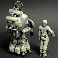 Load image into Gallery viewer, Fireball Robot Soldier and Pilot Unpainted Resin Figure 1/35 Scale Unassembled Model
