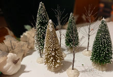 Load image into Gallery viewer, 12pcs Mixed Miniature Snow Tree Model Set 13-18cm Winter Landscape Diorama Display Frosted Pine Scenery Decoration Christmas Craft Supplies
