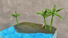 Load and play video in Gallery viewer, 5 pcs 5/6/7.5/9cm Miniature Banana Coconut Palm Tree Model Train Railway Layout DIY Landscape Dollhouse Terrarium Diorama Craft Supplies
