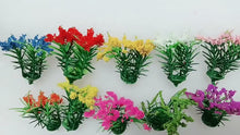 Load and play video in Gallery viewer, 10 pcs Mixed Miniature Flower Cluster Tufts Models DIY Train Railway Scenery Dollhouse Garden Landscape Terrarium Diorama Craft Supplies
