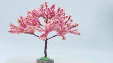 Load and play video in Gallery viewer, 12cm Miniature Wire Sakura Cherry Blossom Tree Model For Train Scenery DIY Sand Table Dollhouse Garden Micro Landscape Craft Supplies

