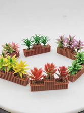 Load and play video in Gallery viewer, 2pcs Miniature Flower Bed Model 1/87 1/64 Scale for Diorama, Train Scene, Garden, Road Landscape, DIY Sand Table, Model Building Supplies
