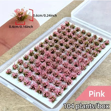 Load image into Gallery viewer, 104 pcs Miniature Flower Cluster Grass Models DIY Sand Table Dollhouse Accessories Fairy Garden Landscape Terrarium Diorama Craft Supplies
