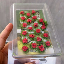 Load image into Gallery viewer, 22 pcs Miniature Flower Cluster Grass Tufts Bushes Models Sand Table Dollhouse Fairy Garden Landscape Terrarium Craft Supplies
