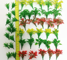 Load image into Gallery viewer, 45pcs Miniature Model Shrubs &amp; Bushes Plastic Scenery Plants for Diorama, Train Layout, Model Making

