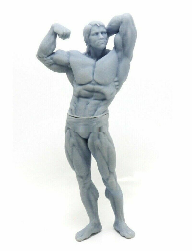 Bodybuilder Muscle Male Superstar Unpainted Resin Figure 1/18 Scale Unassembled Model