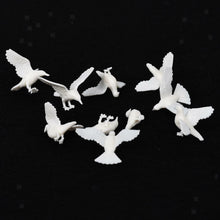 Load image into Gallery viewer, 10 pcs Miniature Pigeon Bird Animal Unpainted Models Dollhouse Fairy Garden Landscape Scenery Layout Accessories Diorama Supplies

