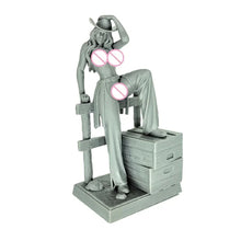 Load image into Gallery viewer, Cowgirl Resin Figure – Unpainted 1/24 Scale Model Kit – DIY Craft Supply
