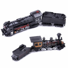 Load image into Gallery viewer, 9 pcs Mini Train Engine Ho Scale 4D Assembly 1/200 Plastic Model Kit DIY Toy
