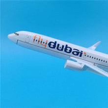 Load image into Gallery viewer, Fly Dubai Airlines Boeing 737 Airplane 16cm Diecast Plane Model
