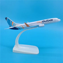 Load image into Gallery viewer, Fly Dubai Airlines Boeing 737 Airplane 16cm Diecast Plane Model
