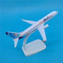 Load image into Gallery viewer, Fly Dubai Airlines Boeing 737 Airplane 16cm Diecast Plane Model
