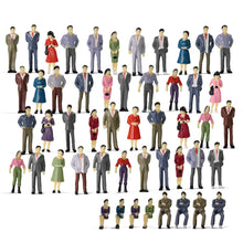 Load image into Gallery viewer, 50/100/200 pcs Miniature Standing Sitting People Passenger 1:50 Figures O Scale Models Train Railway Scene Accessories Diorama Supplies
