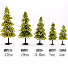 Load image into Gallery viewer, 30 pcs 6-12cm Miniature Coniferous Pine Tree Models Train Railway Accessories Forest Fairy Garden Landscape Terrarium Diorama Craft Supplies
