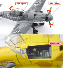 Load image into Gallery viewer, WWII Military Aircraft German Messerschmitt BF-109 Fighter 1/48 Plane 4D Assembly Model Kit Toy (Choose Color)
