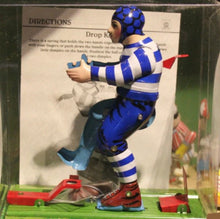 Load image into Gallery viewer, MM2006 Rugby Football Player Drop Kick Retro Clockwork Wind Up Tin Toy Collectible
