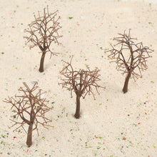 Load image into Gallery viewer, 10 pcs Miniature Brown Bare Trees Models Train Railway Accessories Forest Fairy Garden Landscape Terrarium Diorama Craft Supplies
