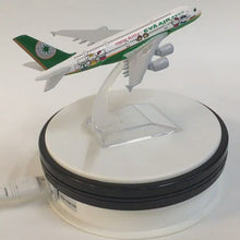 Load and play video in Gallery viewer, EVA Air Airbus A380 Airplane 16cm DieCast Plane Model (Choose Color)

