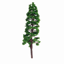 Load image into Gallery viewer, 10 pcs 9cm Miniature Green Pine Trees Models Train Railway Accessories Forest Fairy Garden Landscape Terrarium Diorama Craft Supplies
