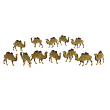 Load image into Gallery viewer, 12 pcs Miniature Bactrian Camel Wild Animal 1:87 Figures HO Scale Models Landscape Garden Scenery Layout Scene Accessories Diorama Supplies
