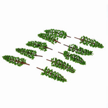 Load image into Gallery viewer, 10 pcs 9cm Miniature Green Pine Trees Models Train Railway Accessories Forest Fairy Garden Landscape Terrarium Diorama Craft Supplies
