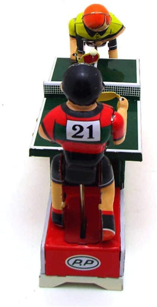 12,昭和レトロ　EPOCH'S MINI Ping Pong コレクション MS358 Ping Pong Table Tennis Retro Clockwork Wind Up Tin Toy