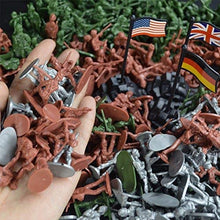 Load image into Gallery viewer, 300 pcs Classic WWII Mini Military Plastic Toy Soldiers Army Men Figures in 12 Poses
