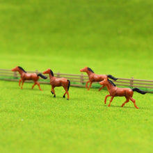 Load image into Gallery viewer, 30 pcs Miniature Horse Farm Animal Figures 1:87 Scale Models Toys Landscape Garden Scenery Layout Scene Accessories Diorama Supplies
