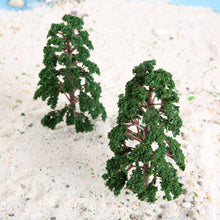 Load image into Gallery viewer, 5 pcs 14cm Miniature Green Tree Models Train Railway Accessories Forest Fairy Garden Landscape Terrarium Diorama Craft Supplies
