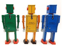 Load image into Gallery viewer, MS397 Mechanical Walking Lilliput Robot Retro Clockwork Wind Up Tin Toy Collectible (Choose Color)
