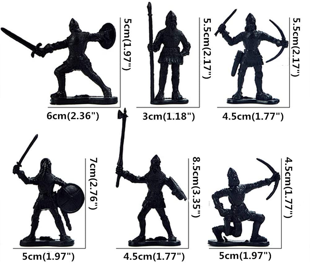 14PCS Plastic Knights Medieval Toy Set – Catapult, Bow, Soldiers & Figures Playset For Kids