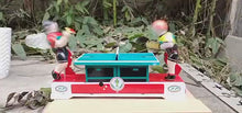 Load and play video in Gallery viewer, MS358 Ping Pong Table Tennis Retro Clockwork Wind Up Tin Toy Collectible
