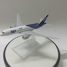 Load and play video in Gallery viewer, ANA Airlines Japan Boeing 787 Airplane 16cm Diecast Plane Model
