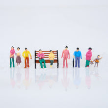 Load image into Gallery viewer, 100Pcs 1:100/150/200/HO/N Scale Model Miniature Train Passenger People Painted Figures Layout Scence Accessories Diorama Supplies
