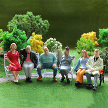 Load image into Gallery viewer, 12 pcs Miniature Sitting Seated People Passenger 1:25 Figures G Scale Models Train Railway Scene Accessories Diorama Supplies

