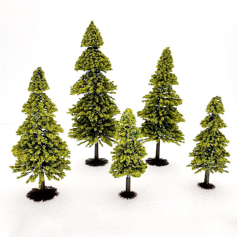 30 pcs 6-12cm Miniature Coniferous Pine Tree Models Train Railway Accessories Forest Fairy Garden Landscape Terrarium Diorama Craft Supplies