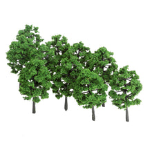 Load image into Gallery viewer, 10 pcs Miniature Green Trees Models Train Railway Accessories Forest Fairy Garden Landscape Terrarium Diorama Craft Supplies
