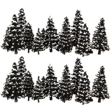 Load image into Gallery viewer, 30 pcs Mixed Miniature Snow Cedar Trees Models Train Railway Accessories Forest Fairy Garden Landscape Terrarium Diorama Craft Supplies
