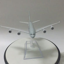 Load and play video in Gallery viewer, QATAR Airways Airbus A380 Airplane 16cm DieCast Plane Model
