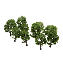 Load image into Gallery viewer, 10pcs 11cm 9cm Miniature Green Tree Models Train Railway Accessories Forest Fairy Garden Landscape Terrarium Diorama Craft Supplies
