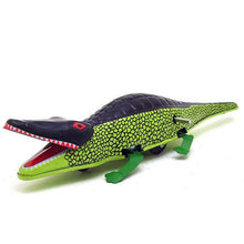 Load image into Gallery viewer, MS224 Inertia Crocodile Retro Clockwork Wind Up Tin Toy Collectible
