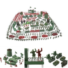 Load image into Gallery viewer, 500 pcs Classic WWII Military Playset Plastic Toy Soldier Army Men 4cm Figures &amp; Accessories
