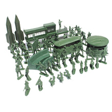 Load image into Gallery viewer, 56 pcs Classic WWII Military Missile Base Model Toy Soldier Green 5cm Figure Army Men Playset
