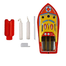 Load image into Gallery viewer, MF418 Colorful Pop Pop Steam Boat Retro Clockwork Wind Up Tin Toy Collectible
