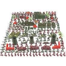 Load image into Gallery viewer, 290 pcs Classic WWII Military Playset Plastic Toy Soldier Army Men 4cm Figures &amp; Accessories
